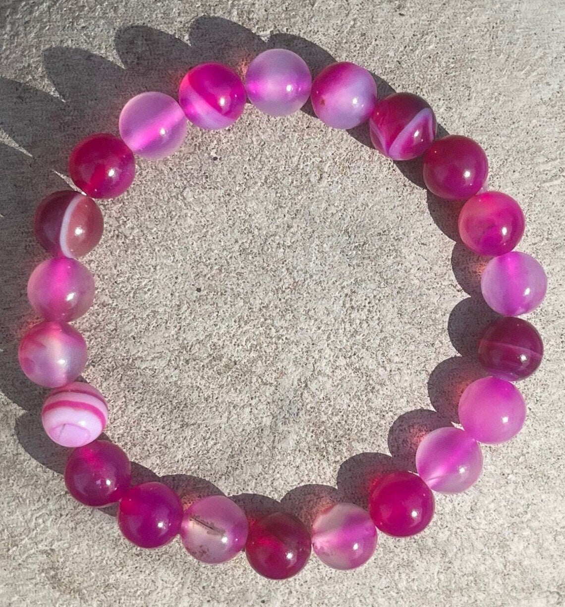 Pink Agate Bracelet