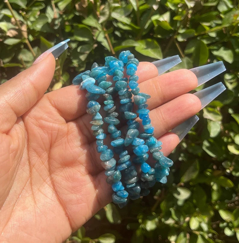 Blue Apatite Chip Bracelet