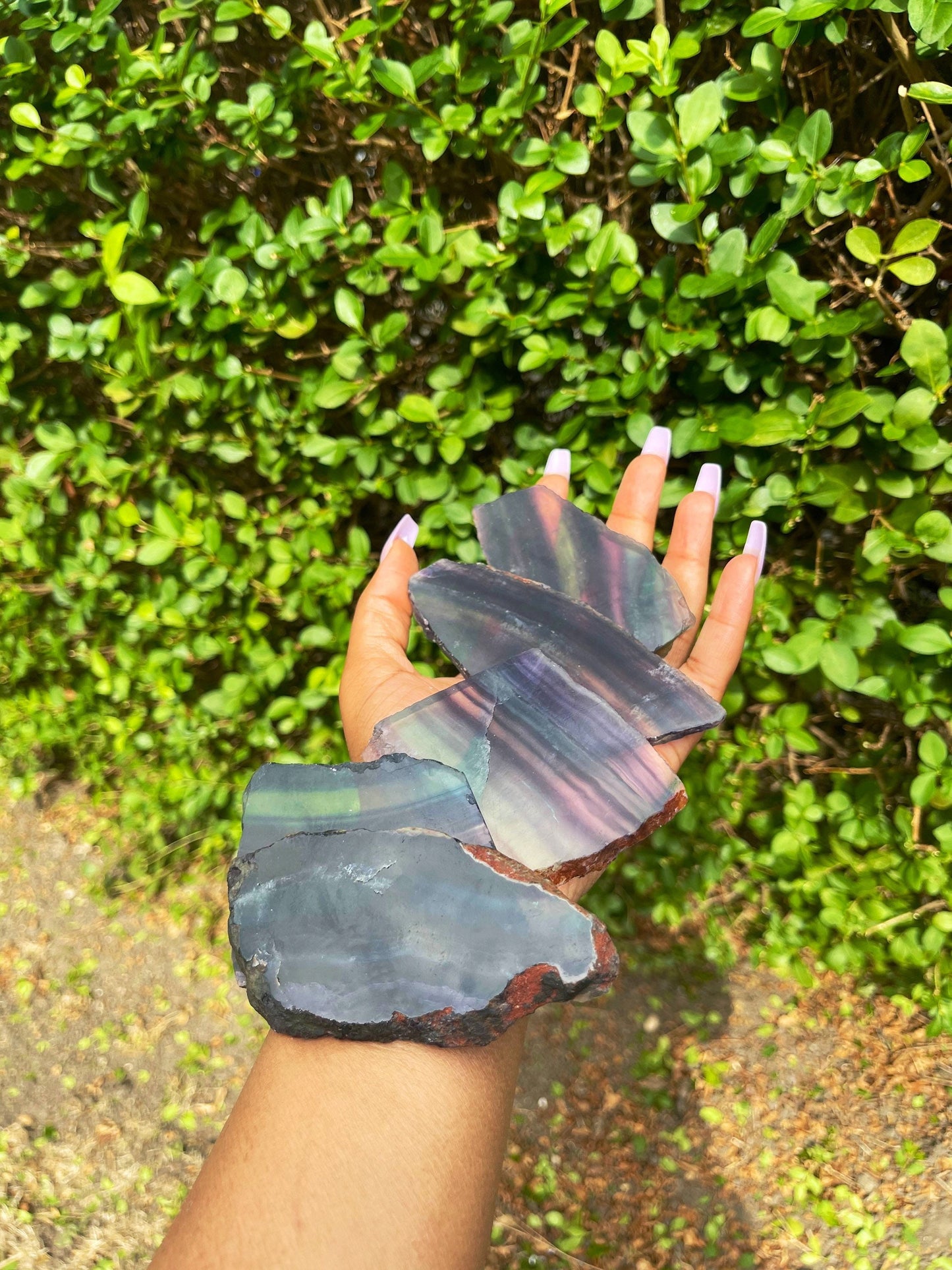 Rainbow Fluorite Slabs