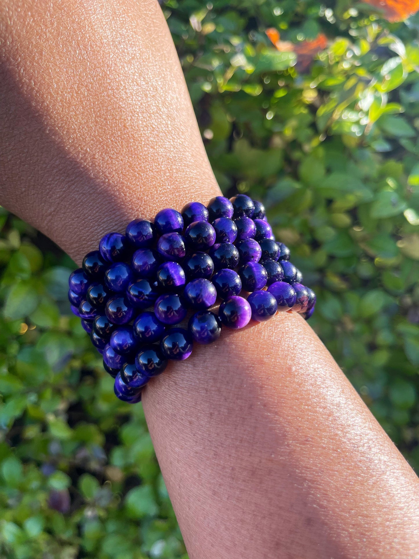 Purple Tiger Eye Bracelet