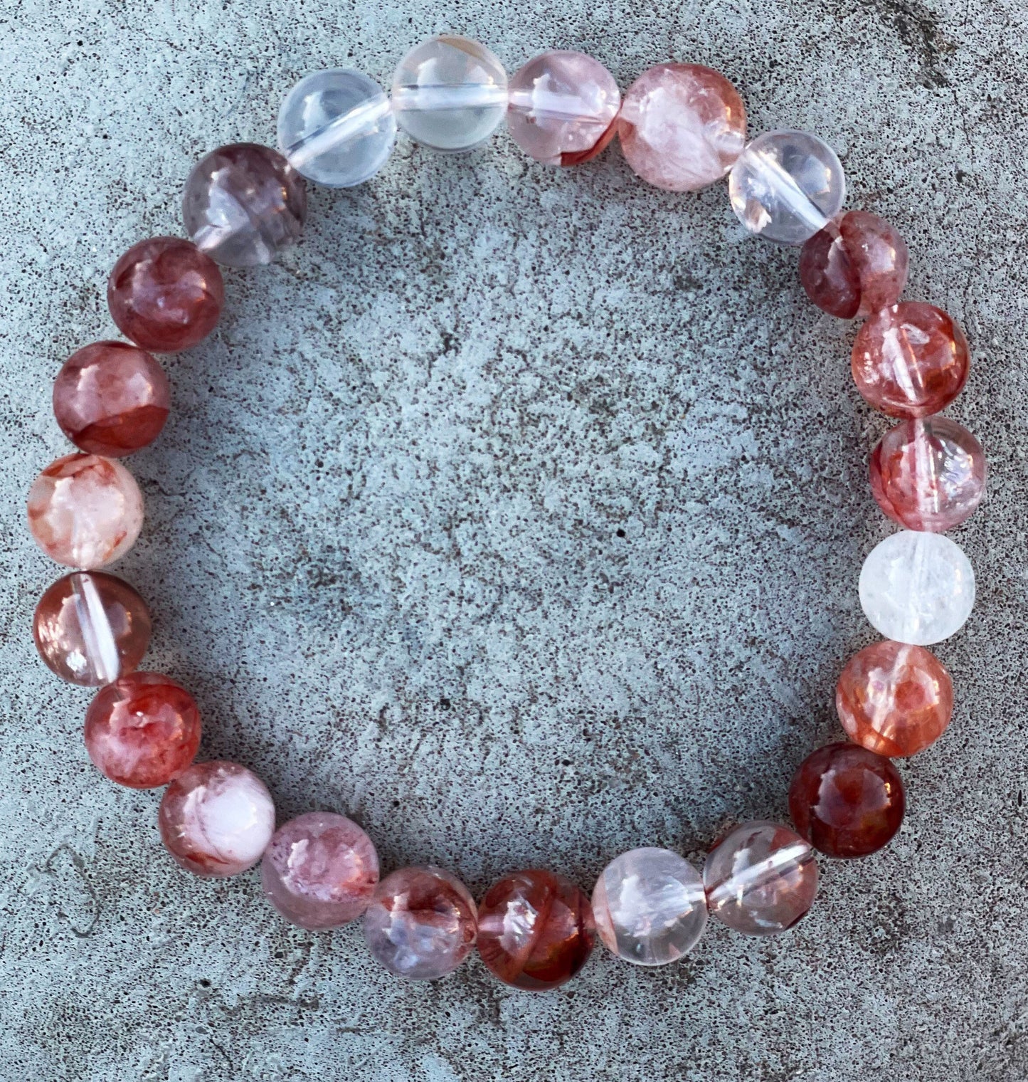 Red Hematoid Quartz Bracelet