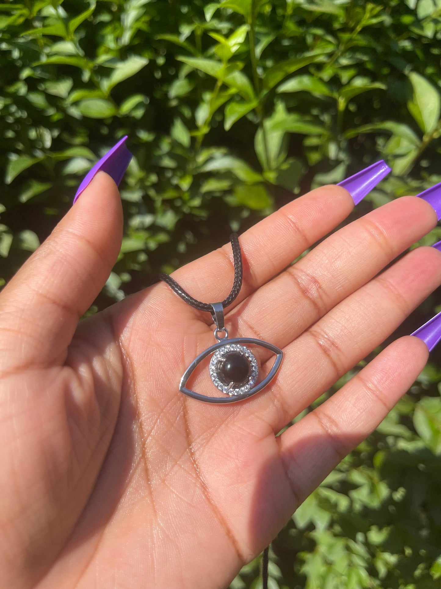Black Obsidian Eye Pendant