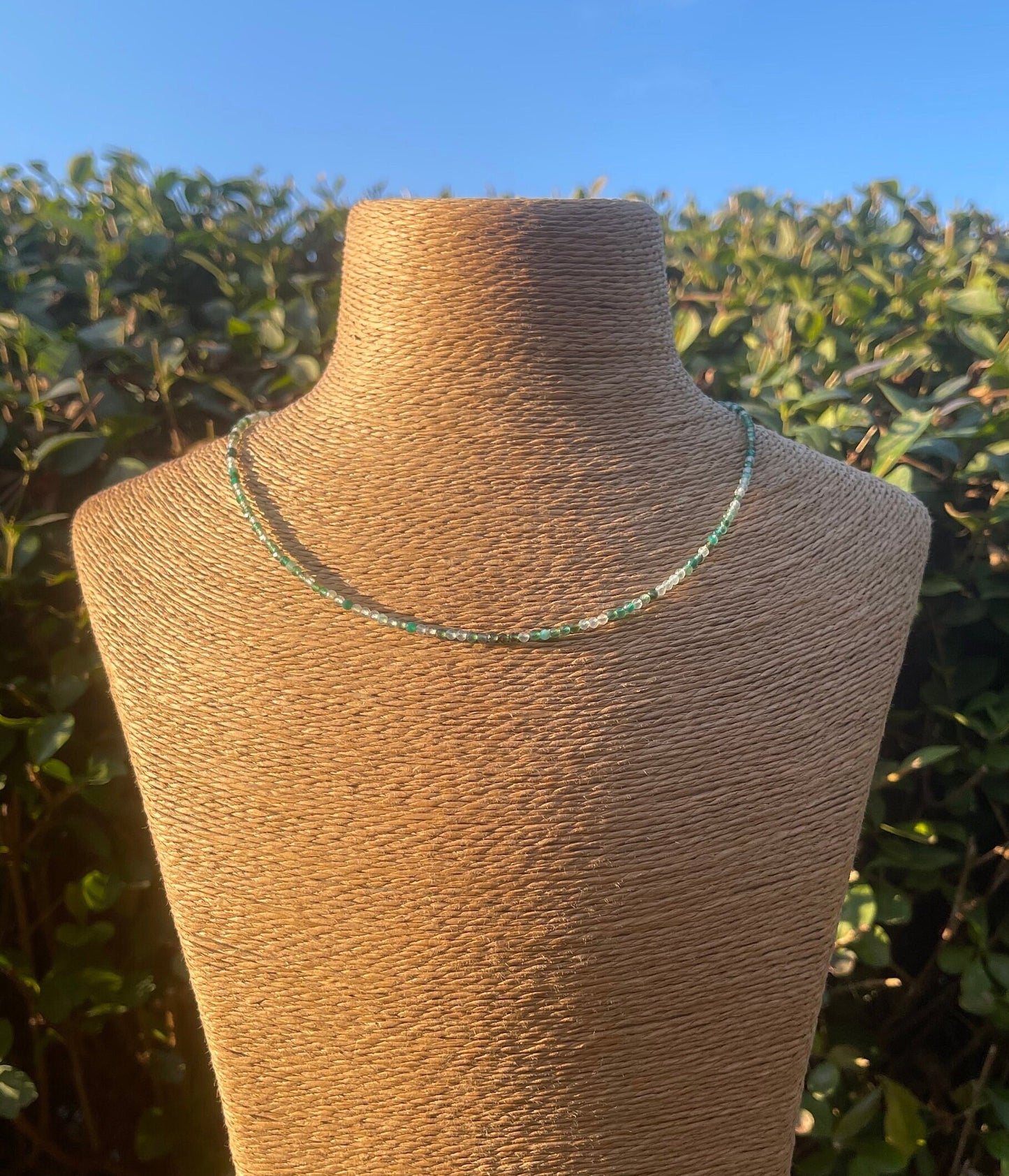 Green Agate Choker