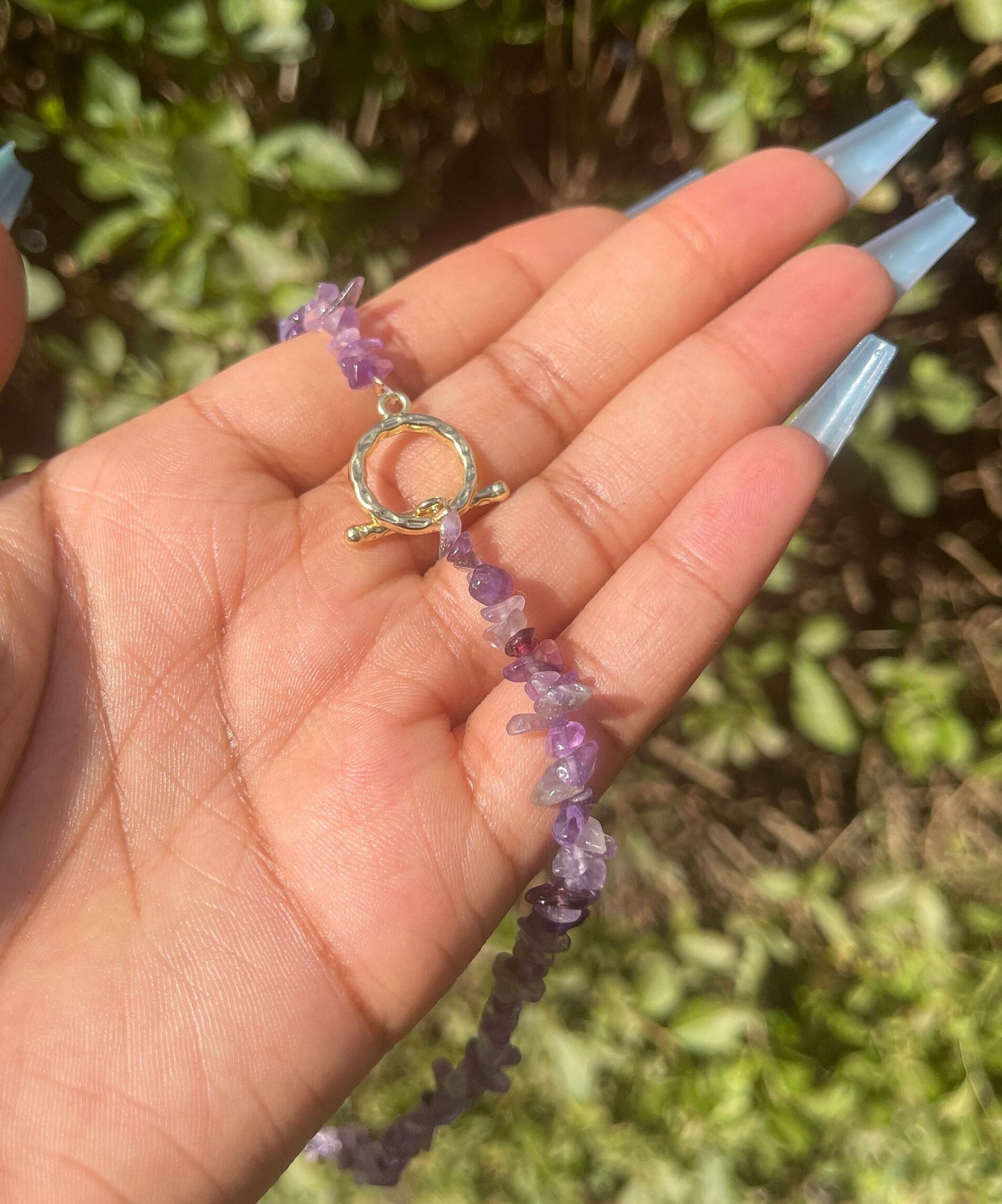 Amethyst Chip Choker
