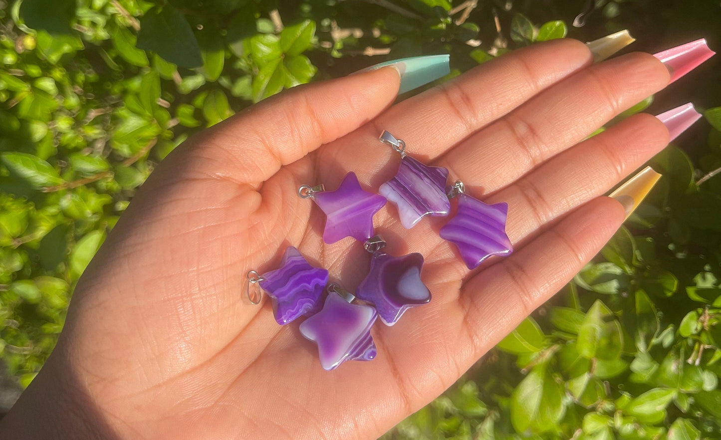 Purple Agate Star Bracelet
