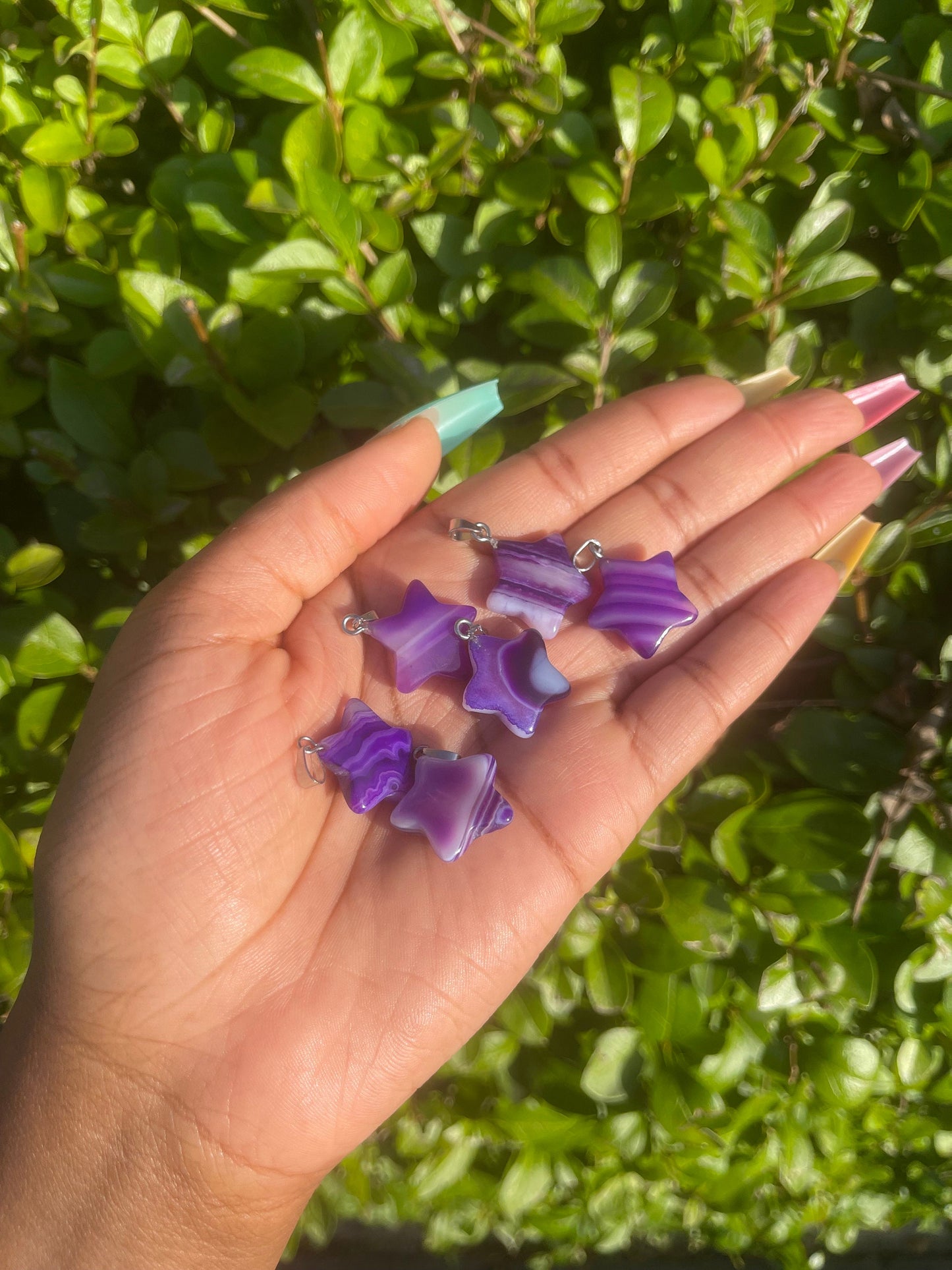 Purple Agate Star Bracelet