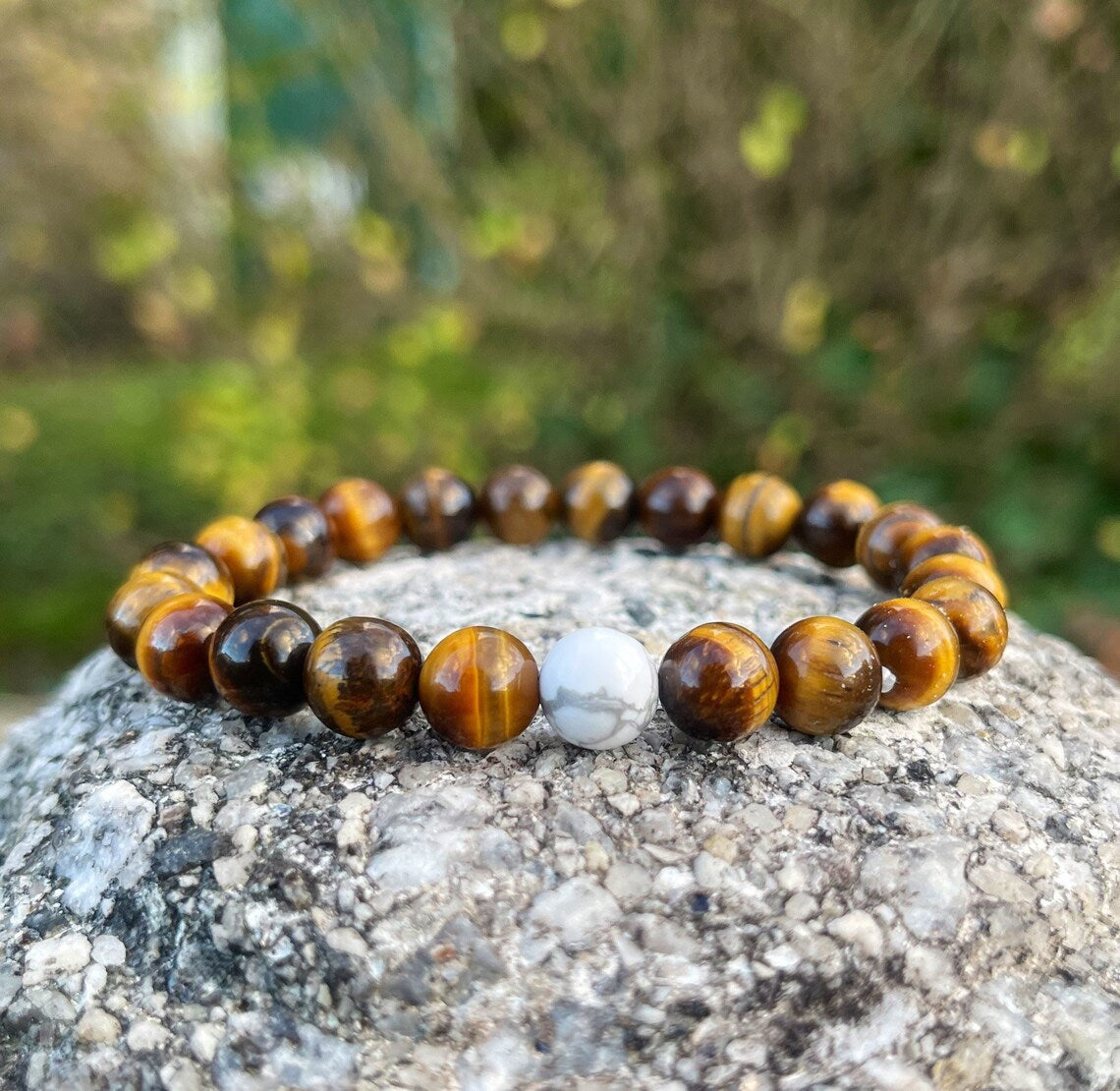 Howlite Tiger Eye Bracelet