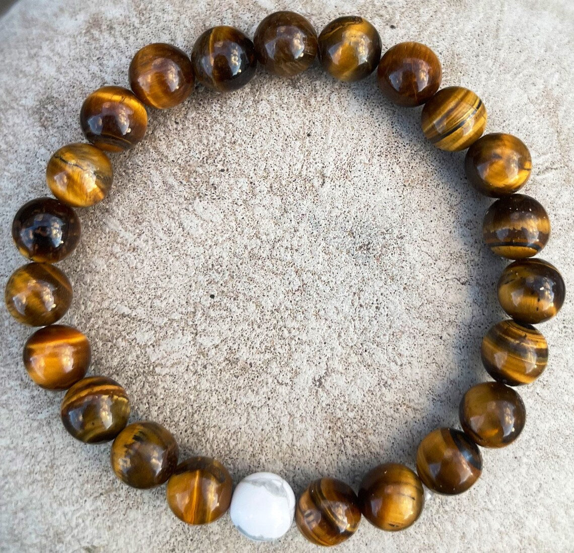 Howlite Tiger Eye Bracelet