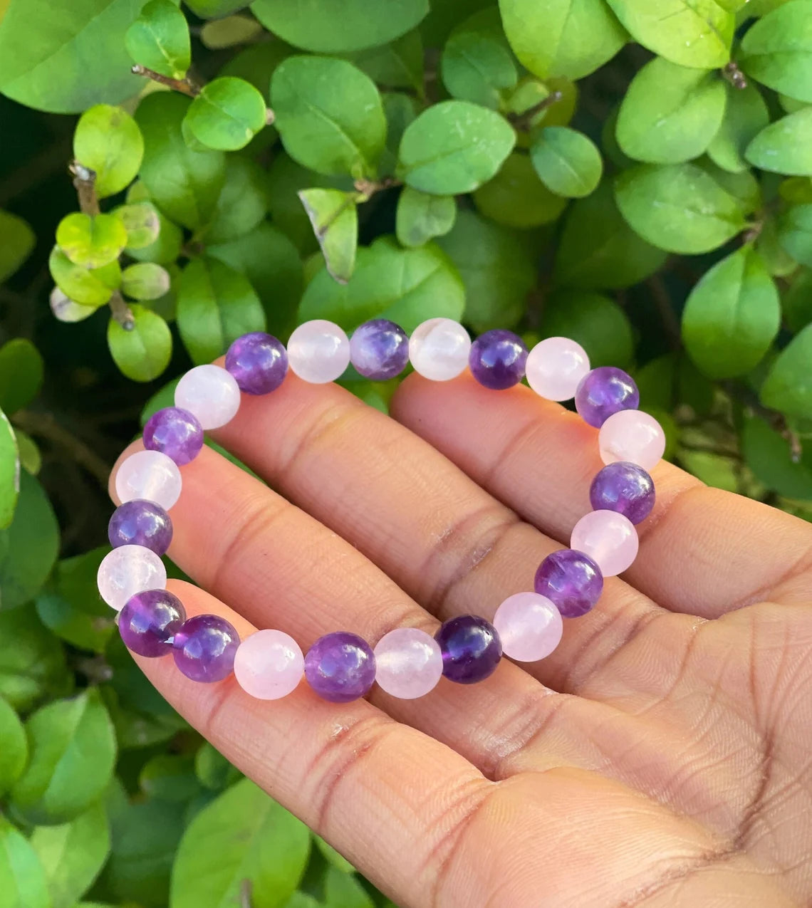 Rose Quartz & Amethyst Bracelet