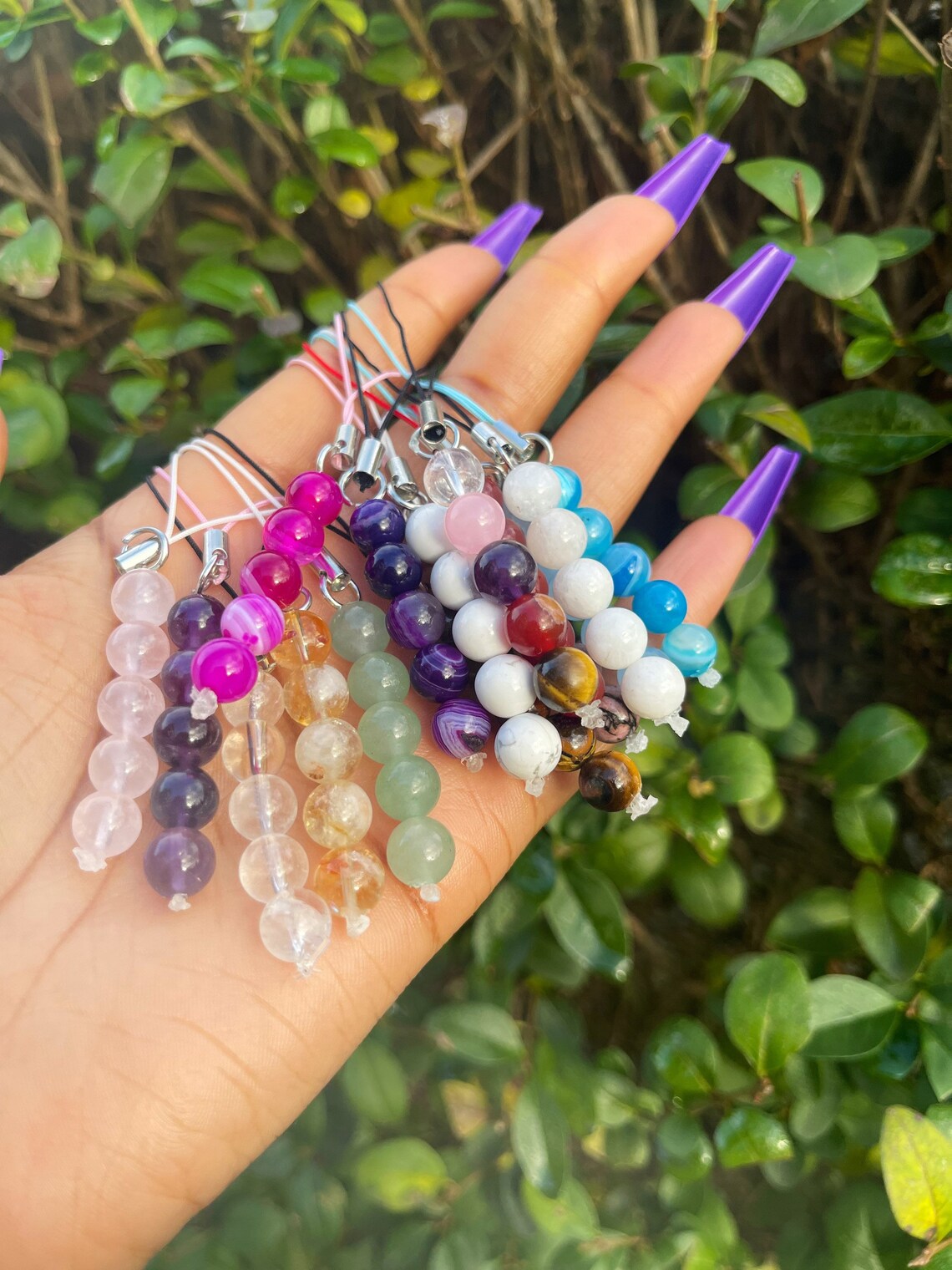 Crystal Beaded Phone Chain