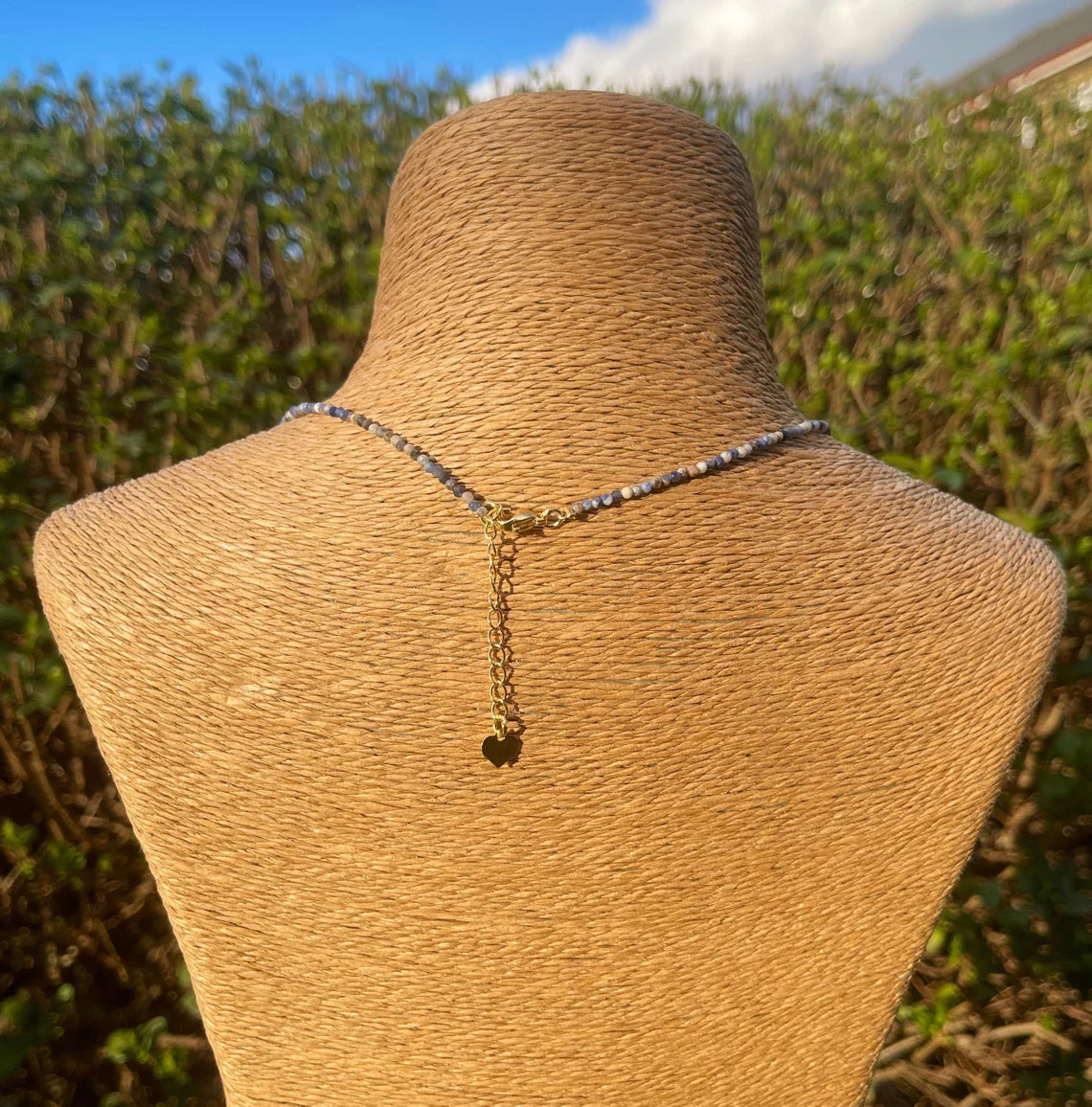 Sodalite Beaded Choker Necklace