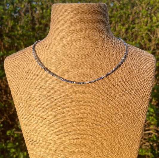 Sodalite Beaded Choker Necklace