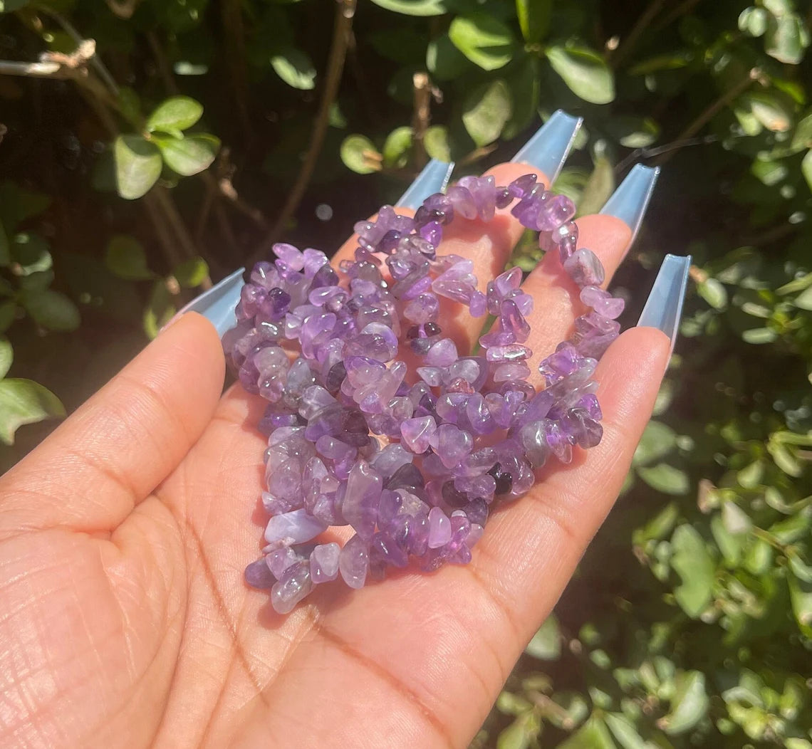 Amethyst Chip Bracelet