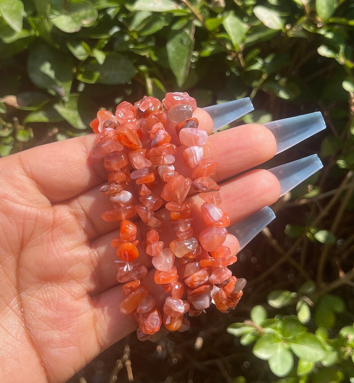 Carnelian Chip Bracelet