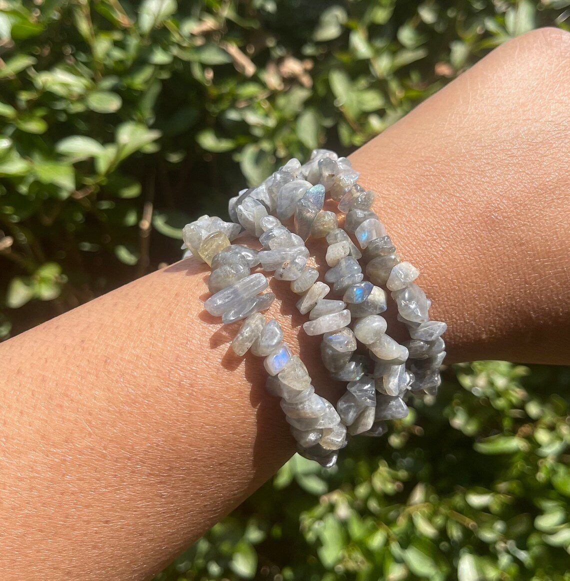 Labradorite Chip Bracelet