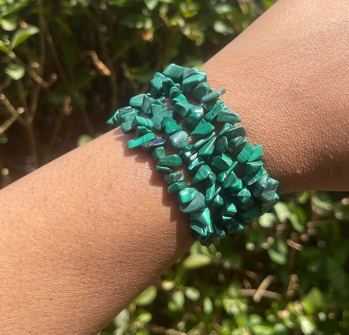 Malachite Chip Bracelet