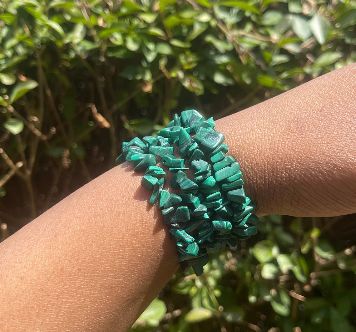 Malachite Chip Bracelet