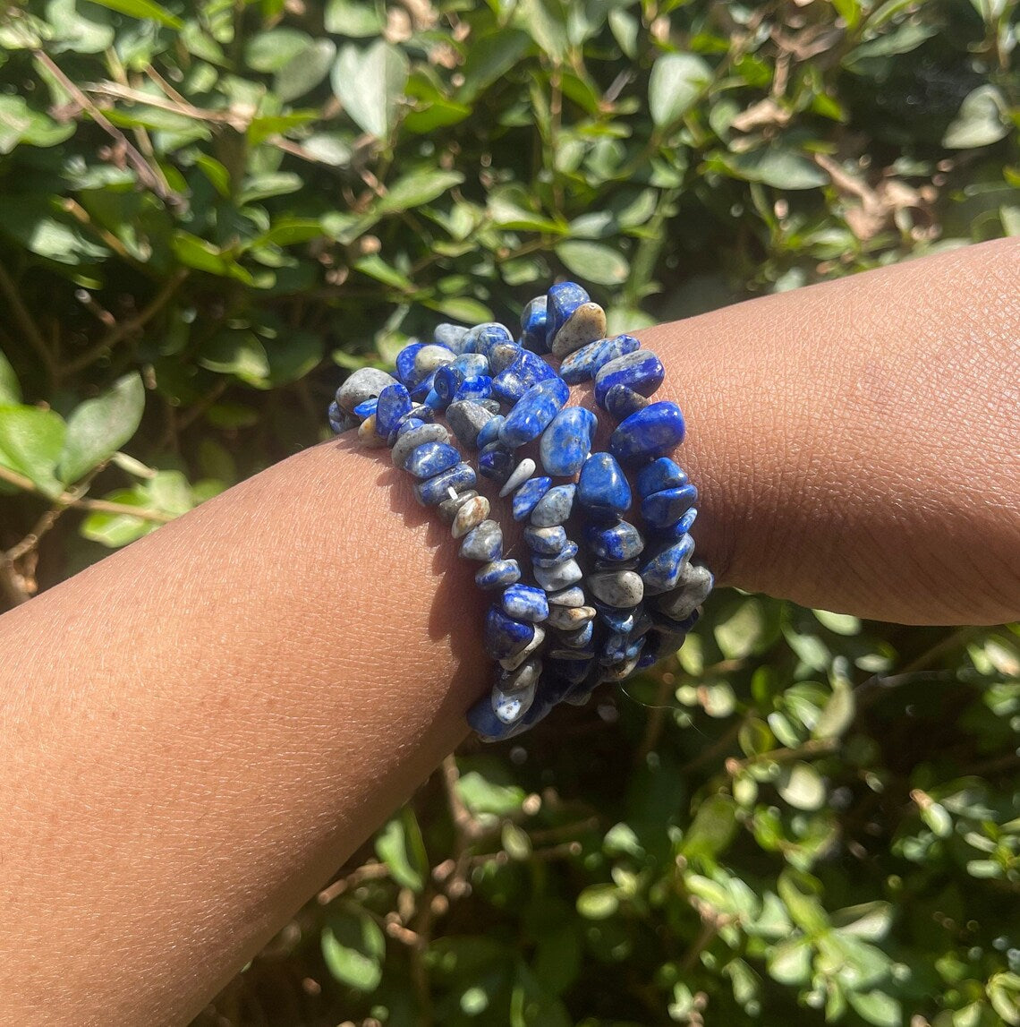 Lapis Lazuli Chip Bracelet