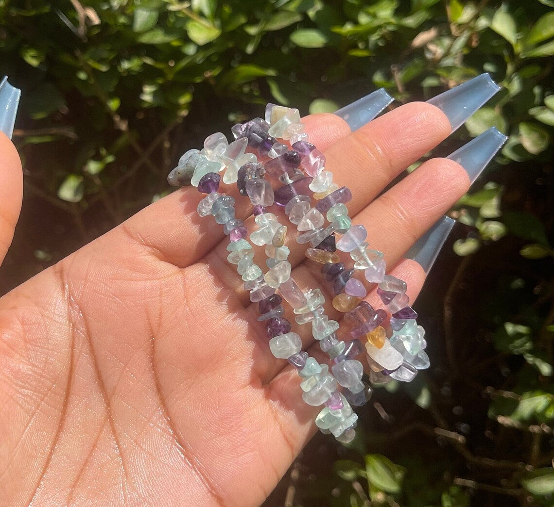 Fluorite Chip Bracelet