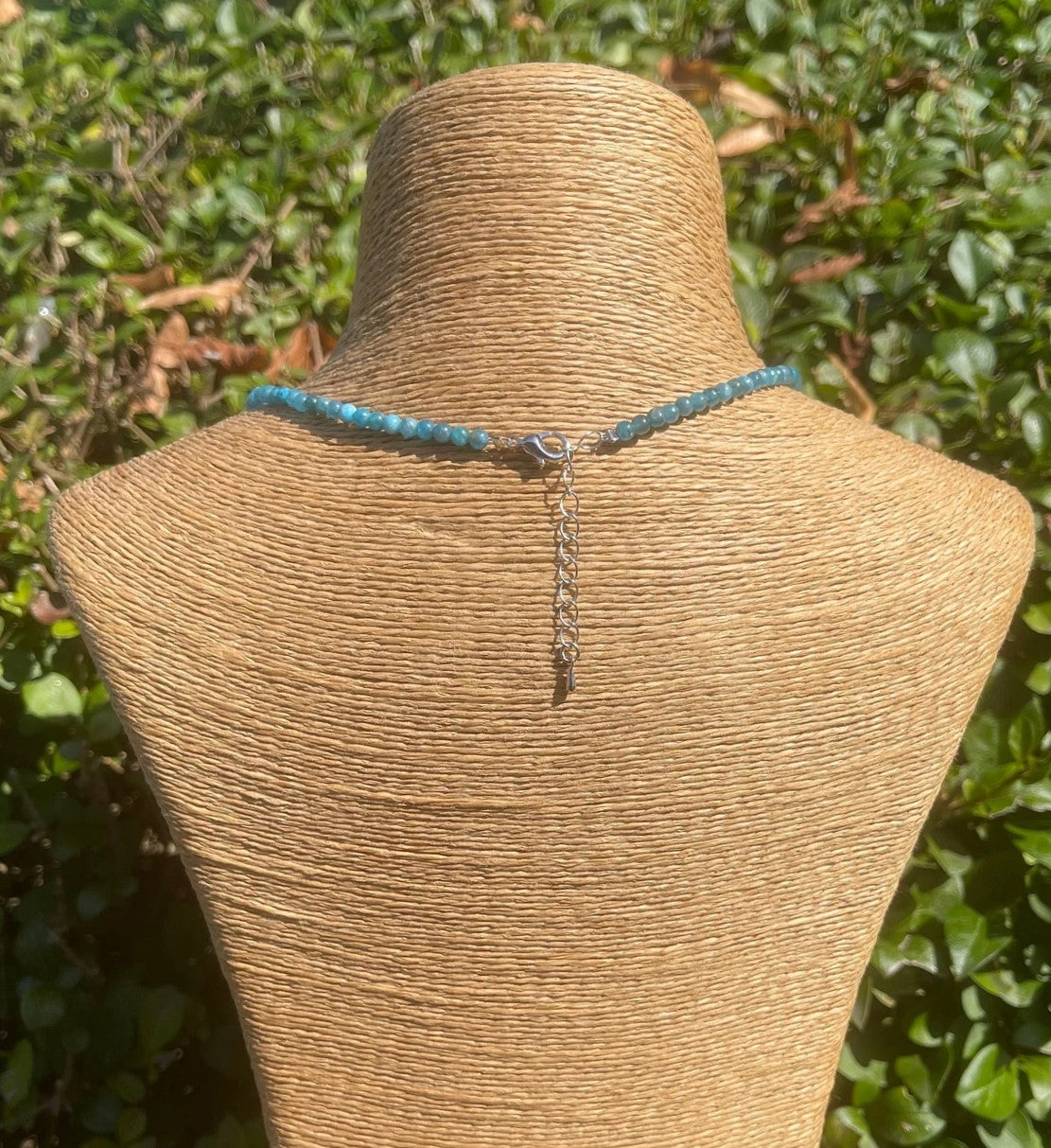 Blue Apatite Beaded Necklace