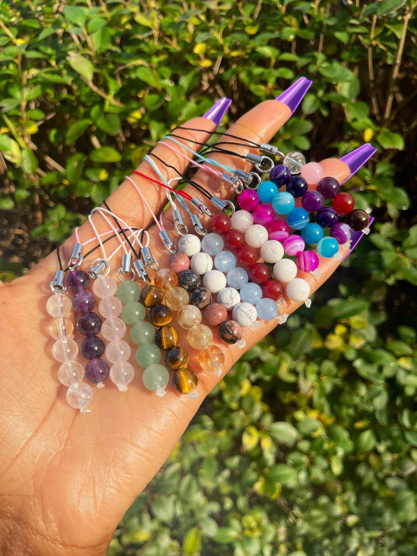 Crystal Beaded Phone Chain