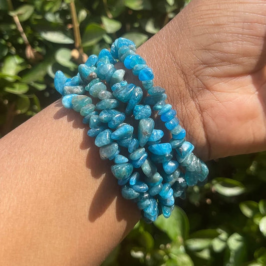 Blue Apatite Chip Bracelet