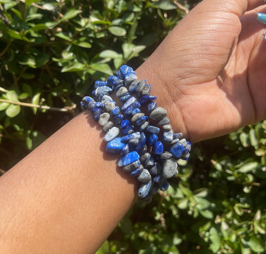 Lapis Lazuli Chip Bracelet