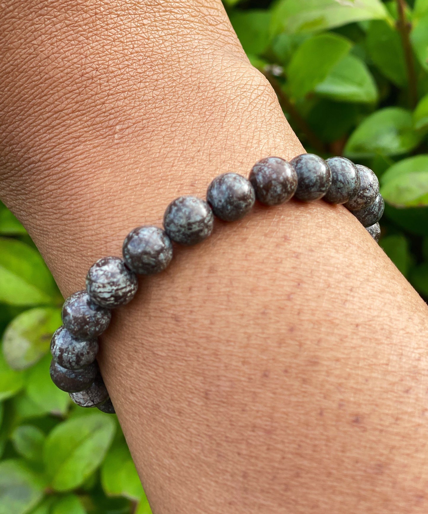 Red Obsidian Snowflake Bracelet