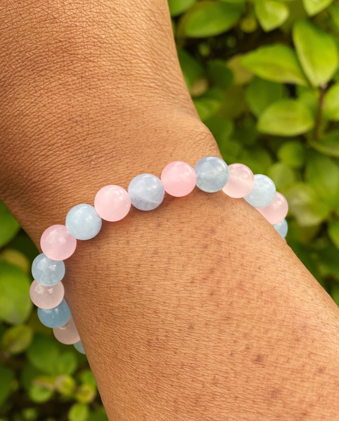 Rose Quartz Aquamarine Bracelet