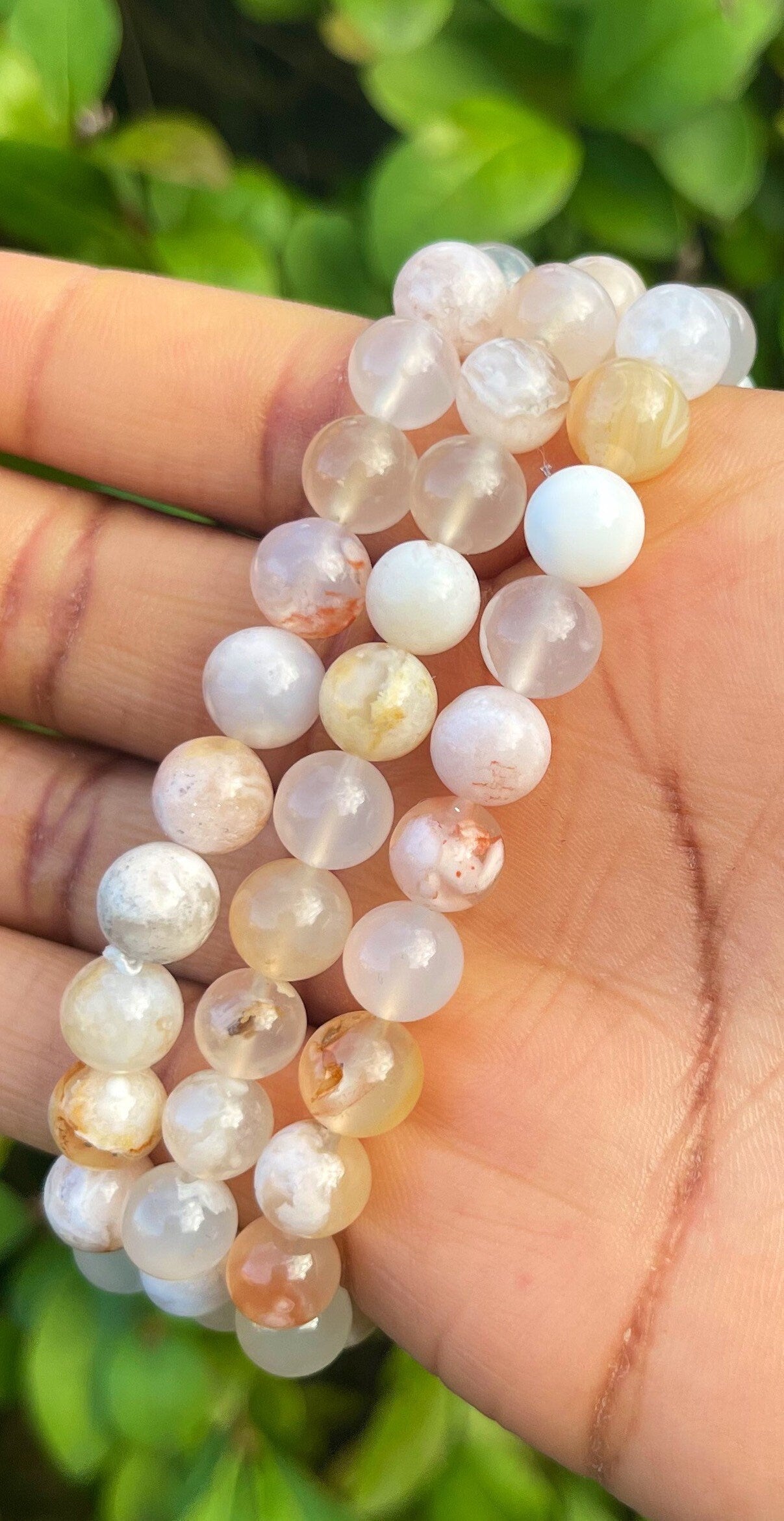Sakura Flower Agate Bracelet