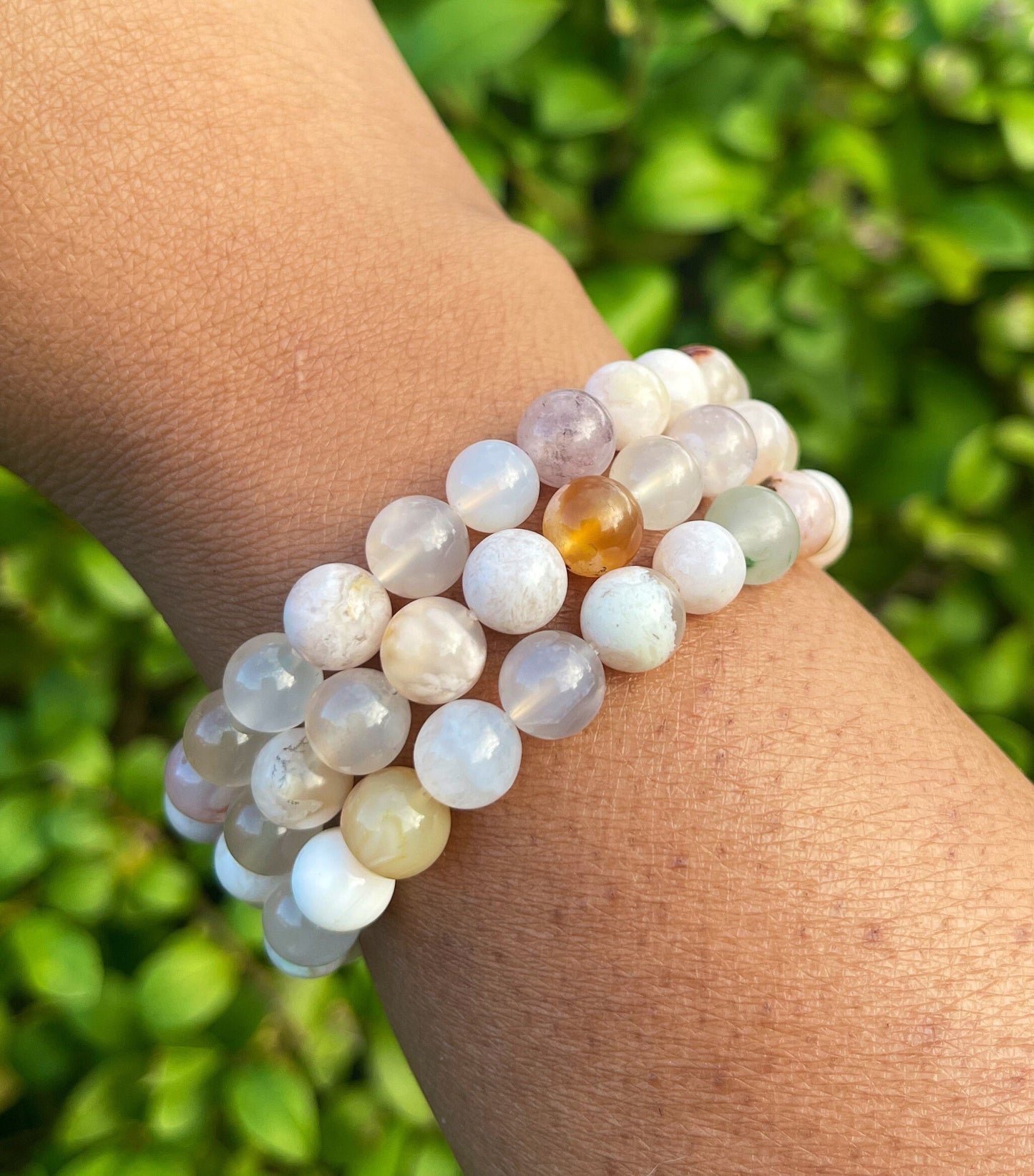Sakura Flower Agate Bracelet