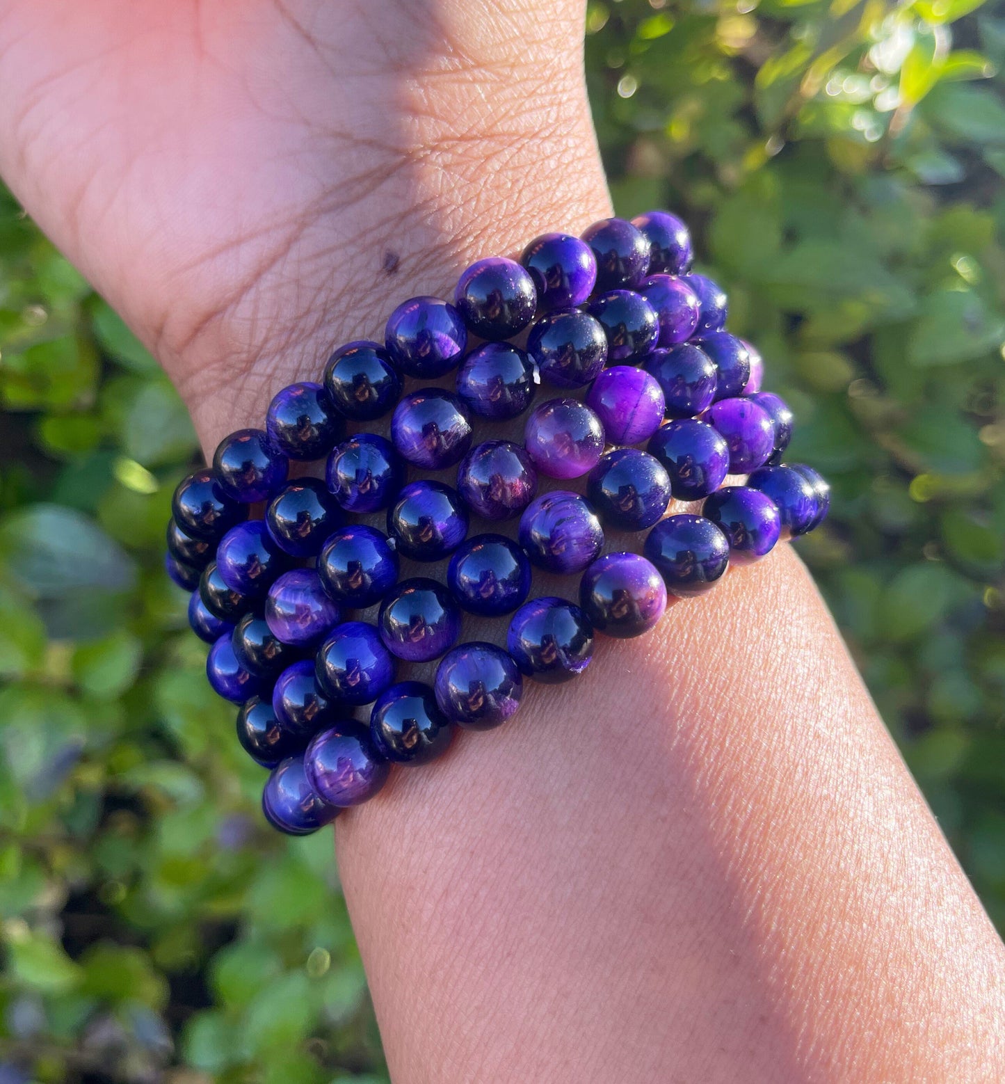 Purple Tiger Eye Bracelet