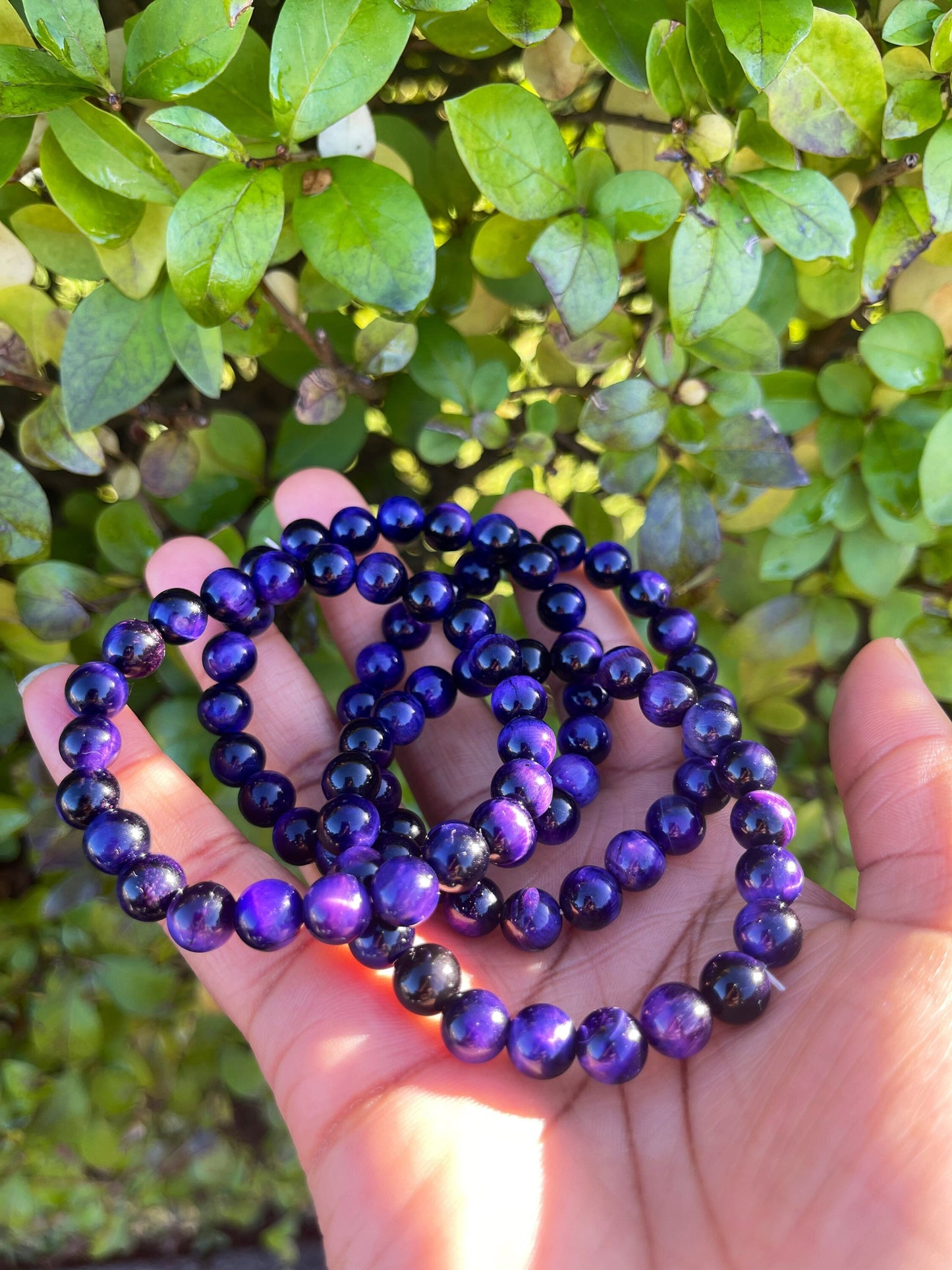 Purple Tiger Eye Bracelet
