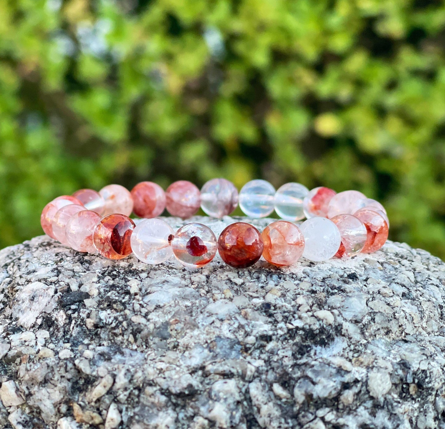 Red Hematoid Quartz Bracelet