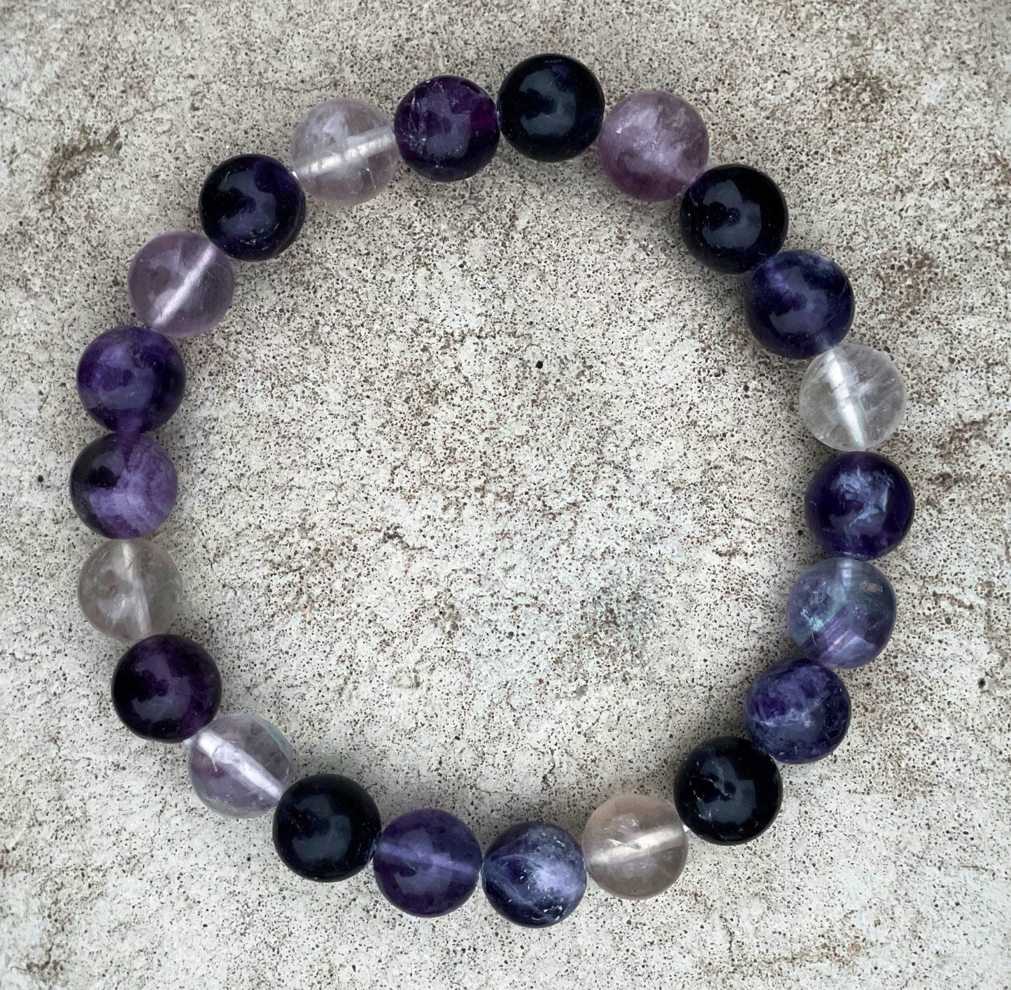 Purple Fluorite Bracelet