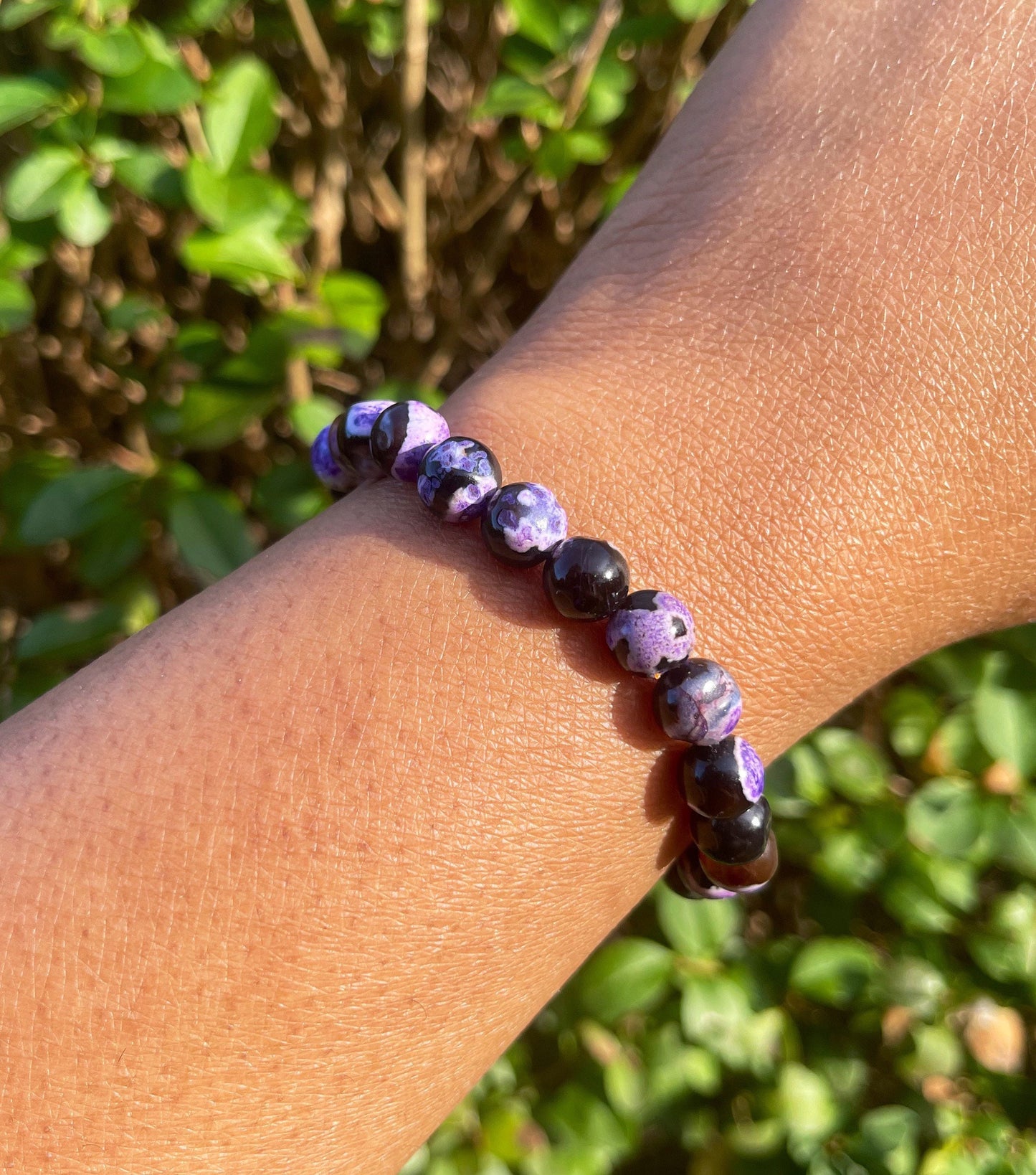 Purple Orca Agate Bracelet