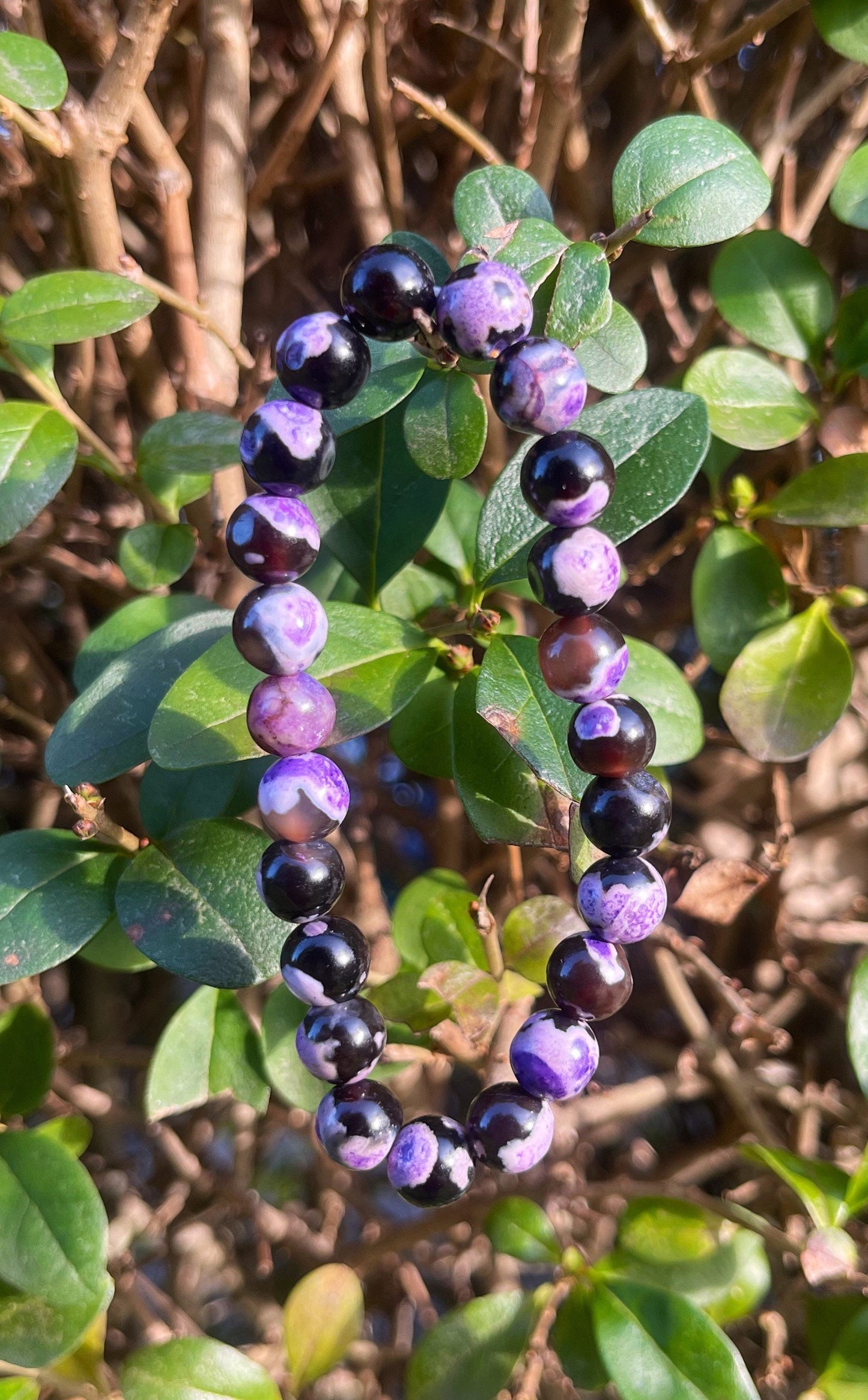 Purple Orca Agate Bracelet