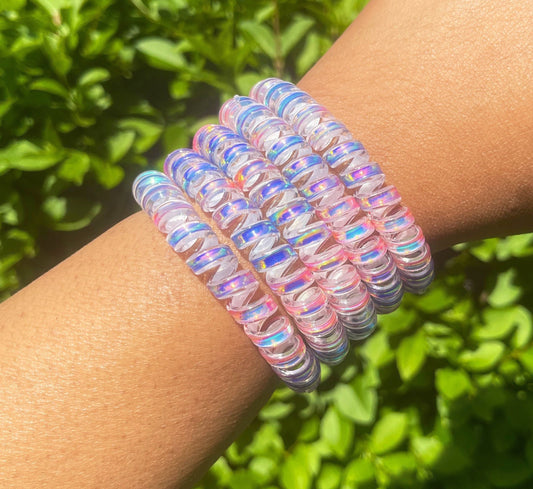 Blue & Pink Stretchy Bracelet