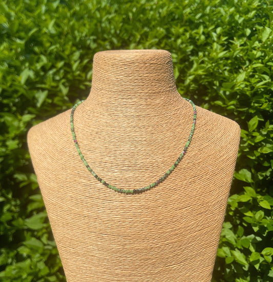 Ruby Zoisite Choker
