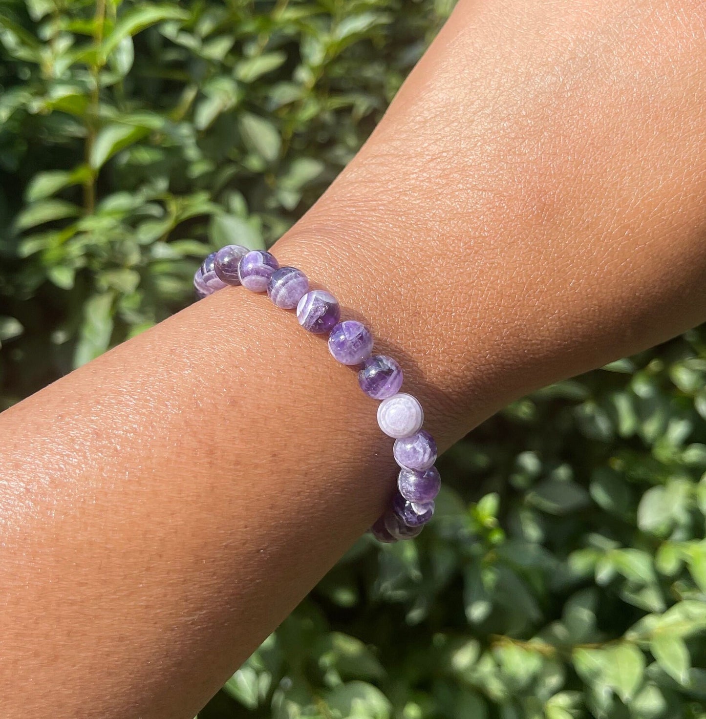 Chevron Amethyst Bracelet