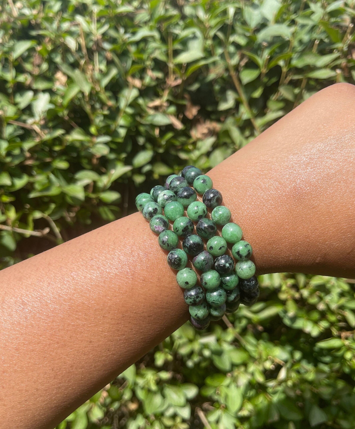 Ruby Zoisite Bracelet, Healing Crystal, Crystal Bracelet, Gemstone Chakra Bracelet, Beaded Bracelet, Gift for her, Gift for him, Unisex Gift