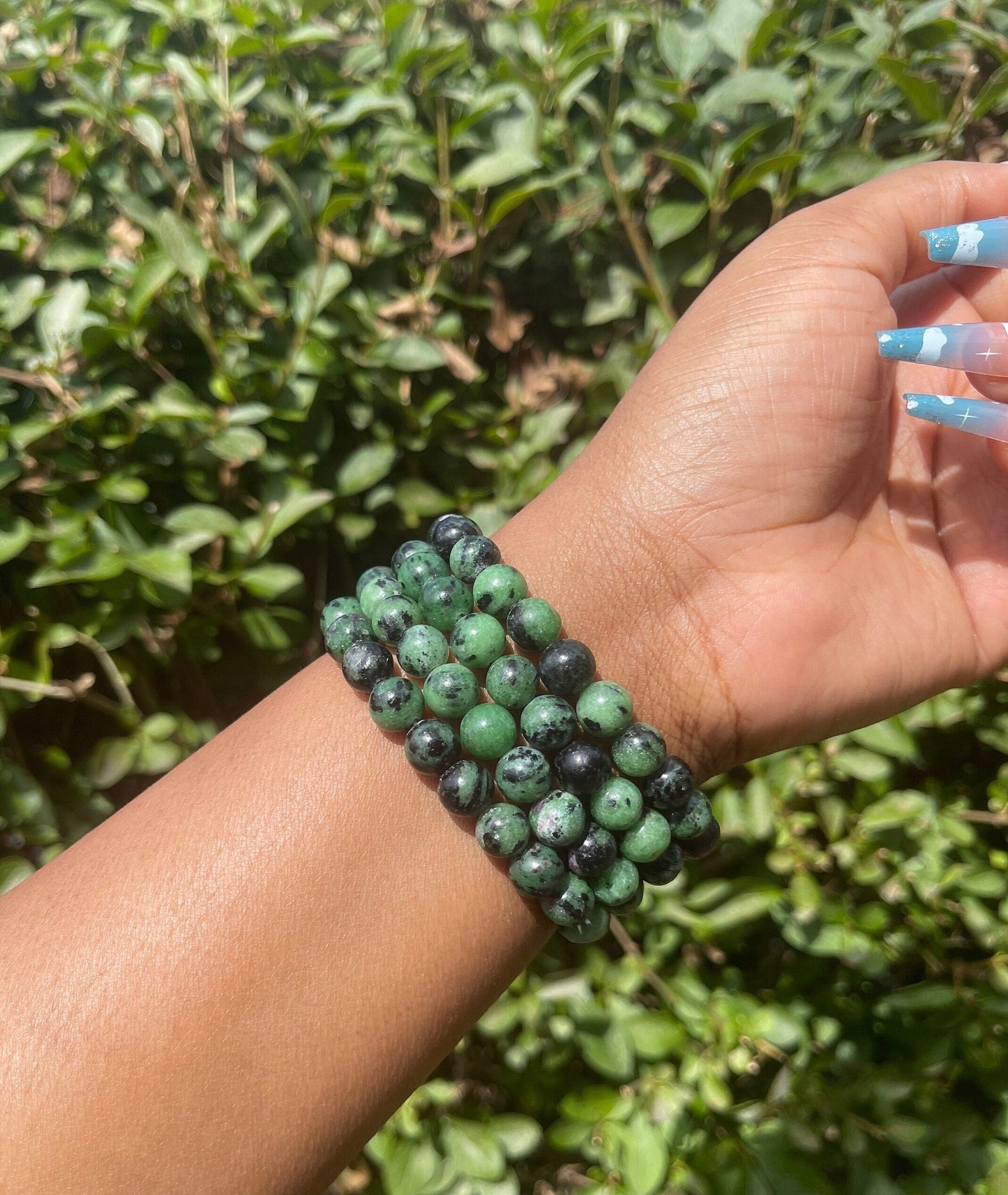 Ruby Zoisite Bracelet