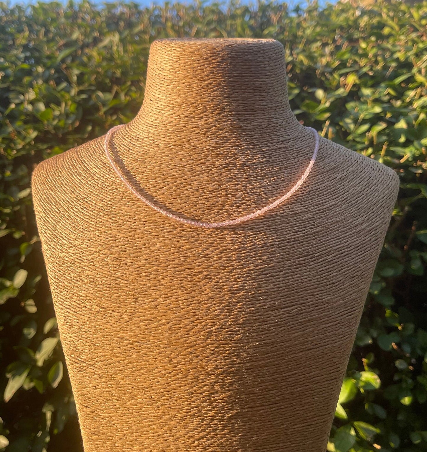 Rose Quartz Choker