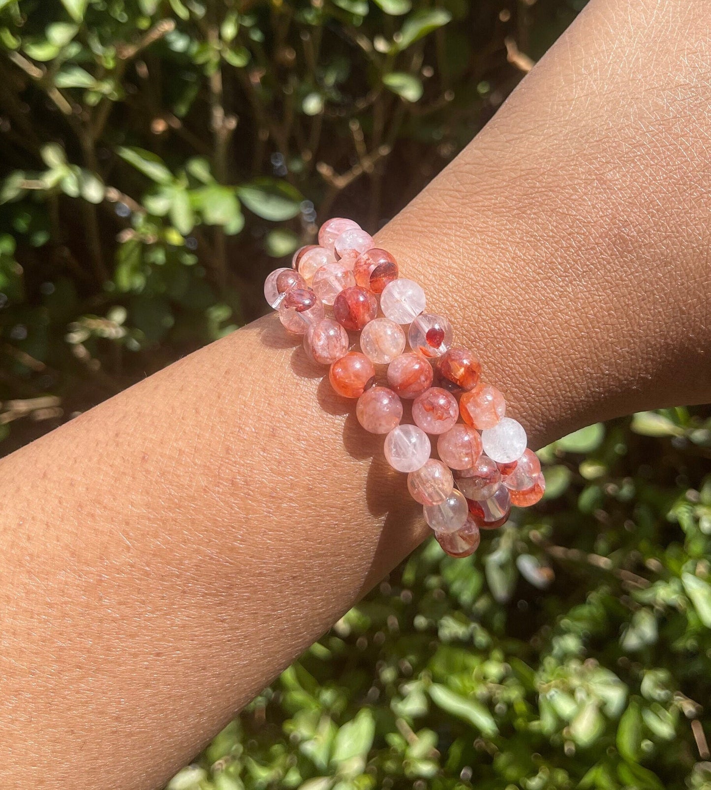 Red Hematoid Quartz Bracelet