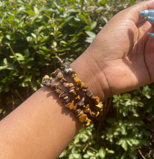 Tiger Eye Chip Bracelet