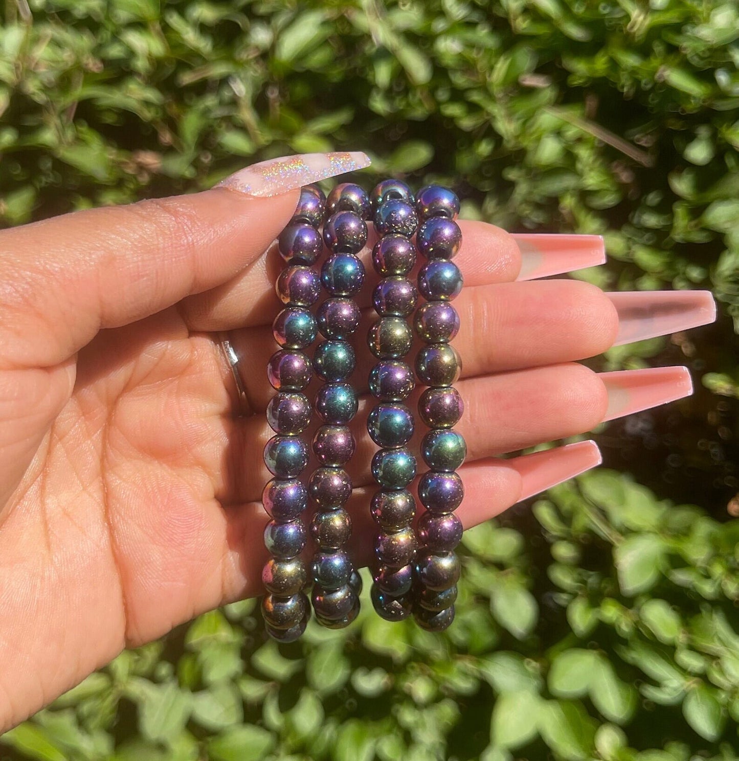 Rainbow Hematite Bracelet