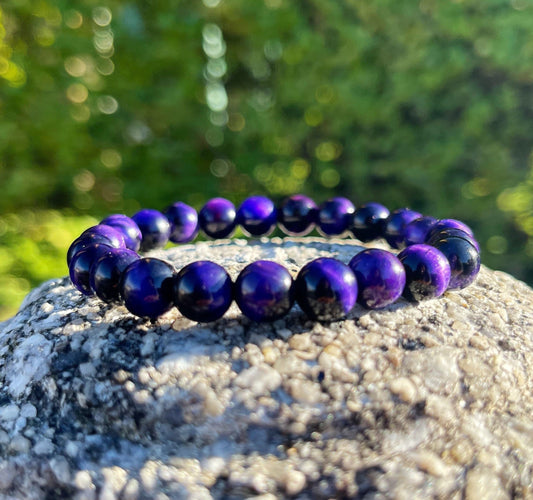 Purple Tiger Eye Bracelet