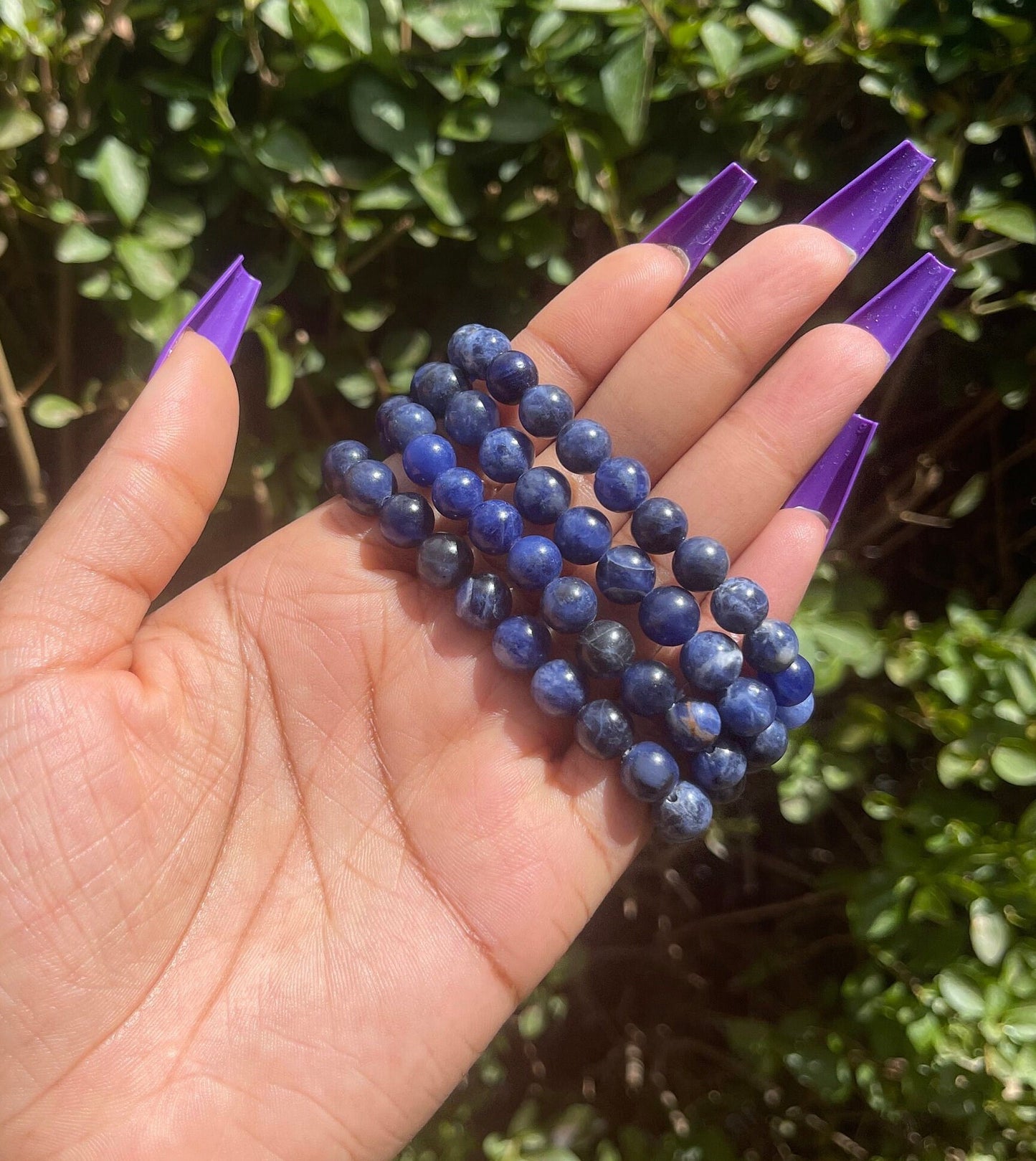 Sodalite Bracelet, Healing Crystals, Chakra Healing Bracelet, Protection Bracelet, Gemstone Bracelet, Gift for him, Unisex, Crystal Bracelet