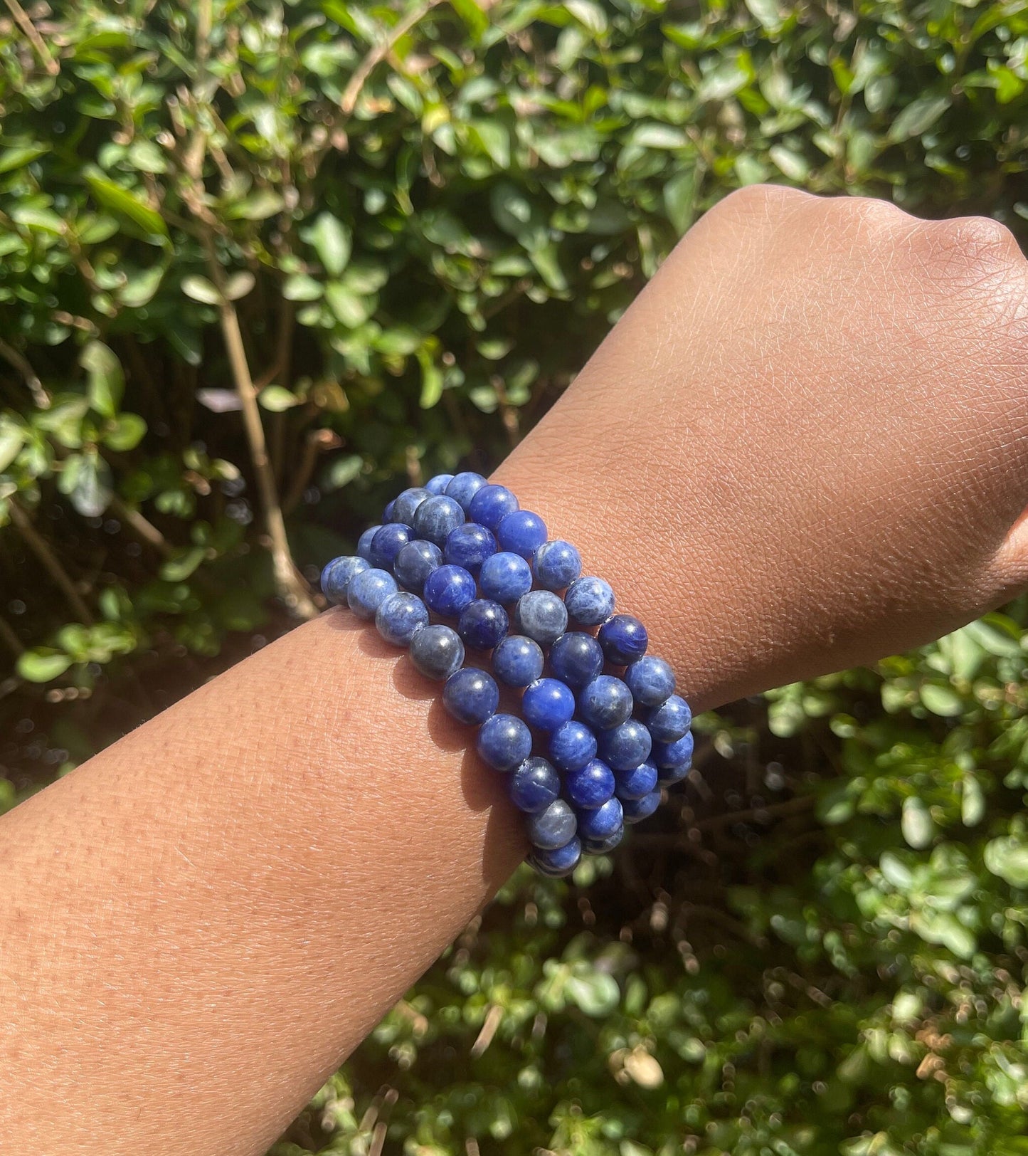 Sodalite Bracelet, Healing Crystals, Chakra Healing Bracelet, Protection Bracelet, Gemstone Bracelet, Gift for him, Unisex, Crystal Bracelet