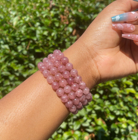 Strawberry Quartz Bracelet
